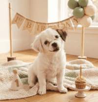 Shimmer on her first birthday